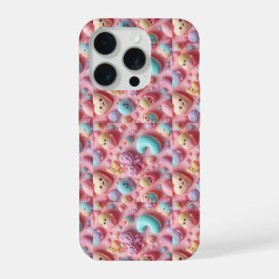 Pastel Kawaii Candy Character Art iPhone 15 Pro Case