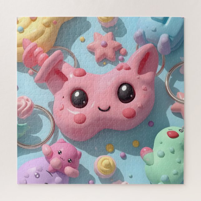 Pastel Kawaii Creature Fantasy Art Jigsaw Puzzle (Vertical)