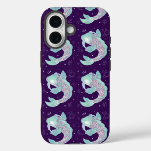 Pastel Koi Fish   Whimsical Folk Art Underwater iPhone 16 Case