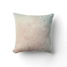 Pastel Lace Floral Pillow