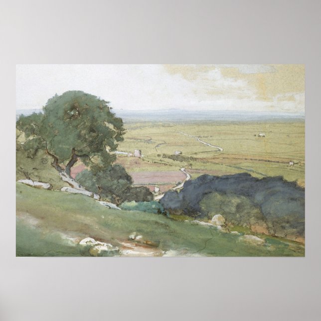 Pastel Landscape Art Poster (Front)