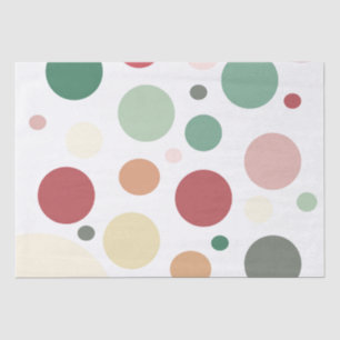 Pastel Large Poka-Dot Design Tissue Paper