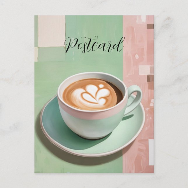 Pastel Latte Postcard (Front)