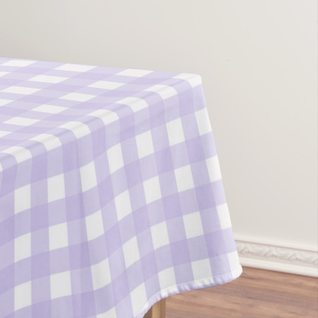 Pastel Lavender En vichy Chèques Motif Nappe (In Situ)
