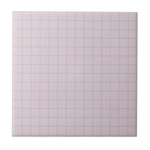 Pastel Lavender & Sage Green Chequered Retro  Tile