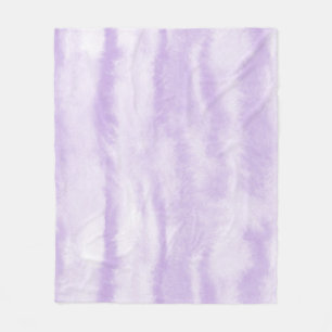 Pastel Lavender Tie-Dye Watercolor Effect Fleece Blanket