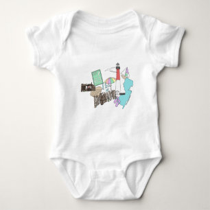 Pastel LBI Love Collage Baby Bodysuit