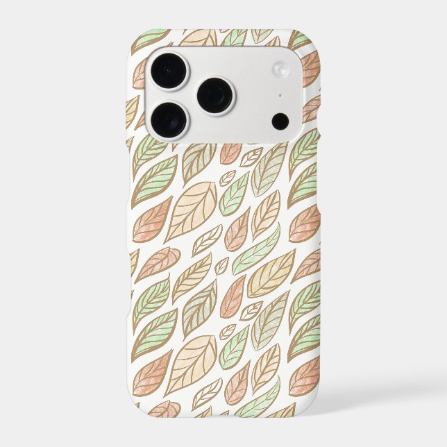Pastel Leaf Art Protective  IPhone 17 Case (Back)