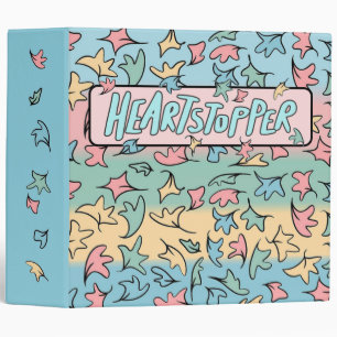 Pastel Leaves Colorful Binder