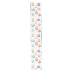 Pastel Leaves Long Table Runner