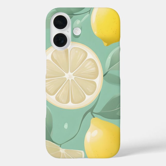 Pastel Lemon Iphone Case (Back)