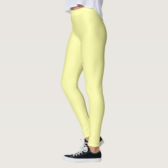Pastel Lemon Yellow Leggings (Left)