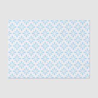Pastel Light Blue Floral Elegant Wedding Tissue Paper
