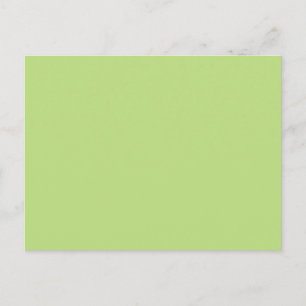 Pastel Light Green Personalized Colour Background Postcard
