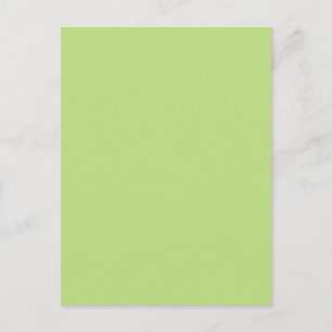 Pastel Light Green Personalized Colour Background Postcard