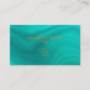 Pastel Light Turquoise Abstract Business Card
