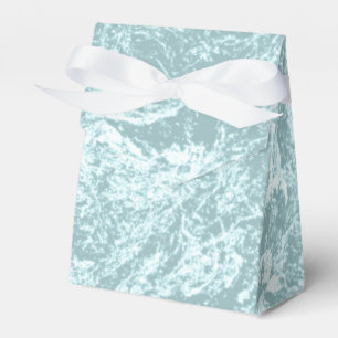 Pastel Light Turquoise Abstract Favor Box