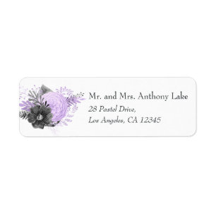 Pastel Lilac et Mariage de charbon de bois