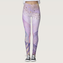 Pastel Lilac Leggings Design doux et élégant