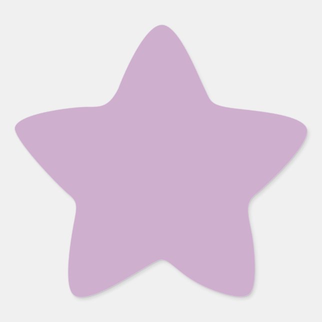 Pastel Lilac Minimal Star Stickers for Events (Front)