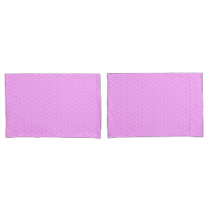 Pastel Lilac Purple White Star Repeating Pattern Pillowcase