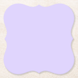 Pastel Lilac Solid Colour   Classic   Elegant Paper Coaster