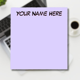 Pastel Lilac Unique Personalized Teacher Gifts Notepad