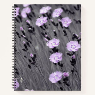 Pastel Lilac Wildflowers Notebook