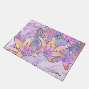 Pastel Lily Love Doormat