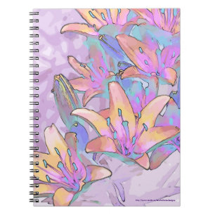 Pastel Lily Love Notebook
