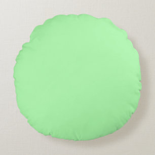 Pastel Lime Green Round Pillow