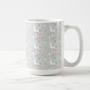 Pastel Llama Pattern Coffee Mug