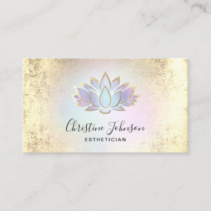 pastel lotus logo business card
