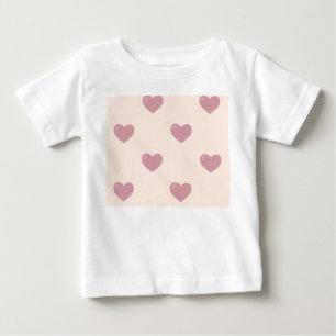 Pastel Love Hearts Baby T-Shirt