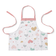 Pastel Love hearts colourful pattern 