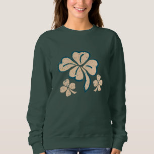 Pastel Lucky Shamrock Clover St. Patrick`s Day Sweatshirt
