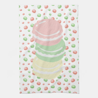 Pastel Macarons  Kitchen Towel