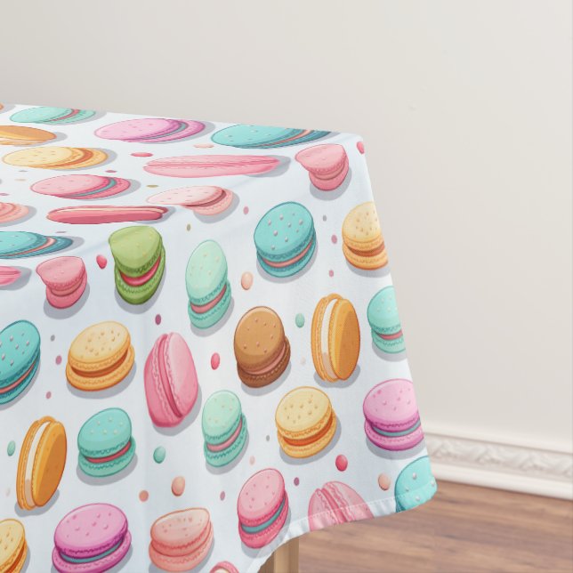 Pastel Macarons Thème Party Nappe (In Situ)