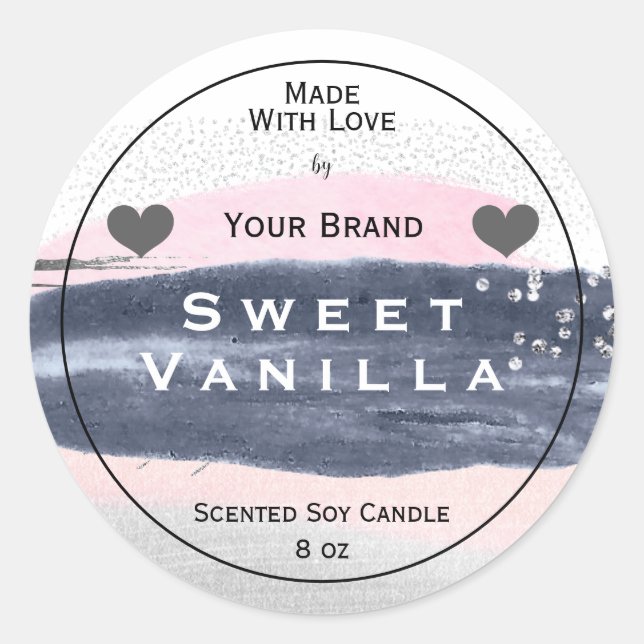 Pastel  Made With Love Product Packaging Label   (Front)