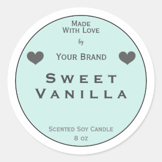 Pastel Made With Love Product Packaging Label