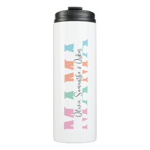 Pastel “MAMA” Personalized Thermal Tumbler