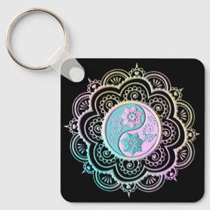Pastel Mandala Keychain
