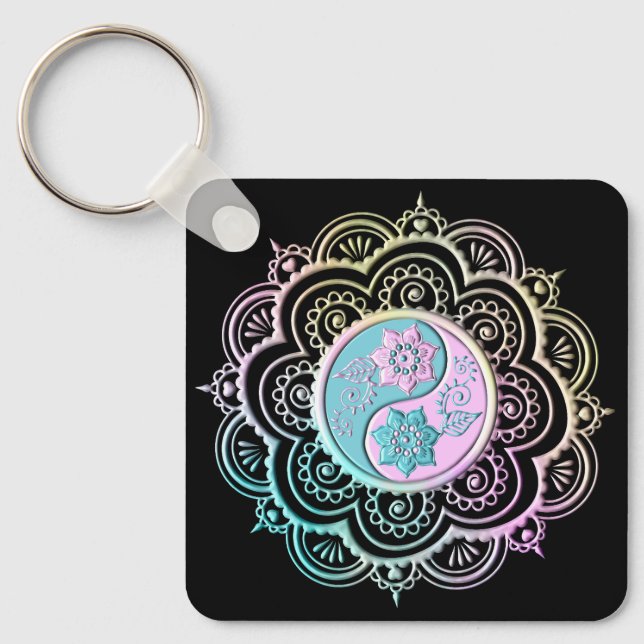 Pastel Mandala Keychain (Front)