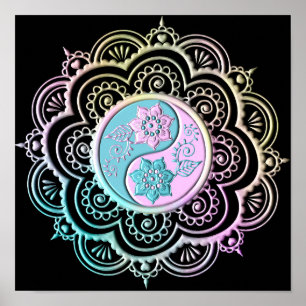 Pastel Mandala Poster