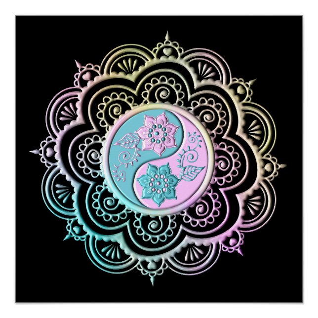 Pastel Mandala Poster (Front)