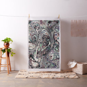 Pastel Marble Bloom Mosaic Fabric