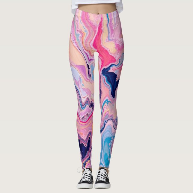  Pastel Marble Dream Leggings (Front)