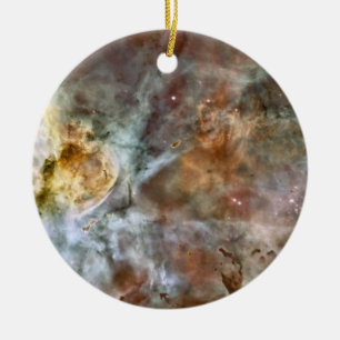 Pastel Marble in the Carina Nebula Ceramic Ornament