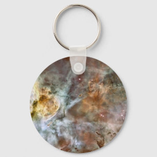 Pastel Marble in the Carina Nebula Keychain