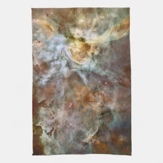 Pastel Marble in the Carina Nebula Kitchen Towel